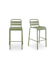 Kade - Outdoor Bar Stool (Set of 2) - Green