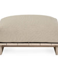 Livia - Teak Outdoor Ottoman - Taupe