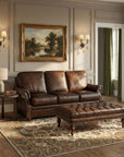 CO - Kingley Cocktail Ottoman - Dark Brown