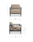 Willow - Outdoor Accent Chair - Light Brown