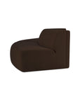 Naomi - 2 Piece Convex Modular Sectional - Dark Brown