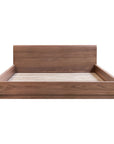 Round Off - Queen Bed - Natural Walnut