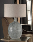 Oceaonna - Glass Table Lamp - Light Blue