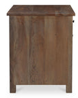 Gene - Charging Nightstand - Dark Brown