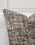 Villa Classics - Porter 22" x 22" Accent Pillow - Black / Ivory