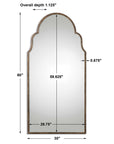Brayden - Tall Arch Mirror - Light Brown