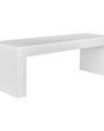 Lazarus - Outdoor Bench - White