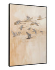 Unison - Framed Painting - Beige
