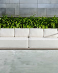 Remsen - Outdoor Sofa - White / Brown