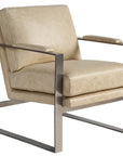 Avaline - Corbin Accent Chair - Light Brown / Pearl Silver