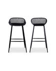 Piazza - Outdoor Barstool (Set of 2) - Black