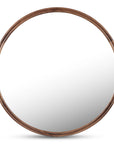 Alcott - Accent Round Mirror Small - Dark Brown