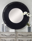 Sailor's Knot - Round Mirror - Black