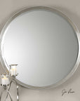Serenza - Round Mirror - Silver