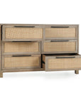 Jensen - 6 Drawer Dresser - Taupe