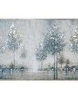 Walk In The Meadow - Landscape Art - Pearl Silver