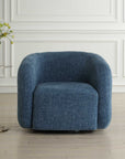 Junie - Swivel Barrel Chair - Blue