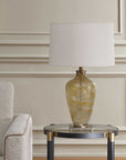 Rainer - Blown Glass Table Lamp - Brown / White