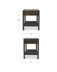 Millie - Accent Nightstand - Dark Brown