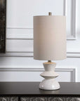Stevens - Bleached Wood Buffet Lamp - White