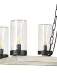 Edgecomb - 10 Light Indoor-Outdoor Chandelier - Black / Gray