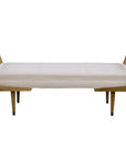 Waylon - Modern Bench - Ivory