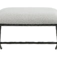Brisby - Gray Fabric Small Bench