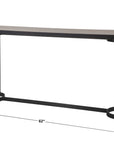 Basuto - Steel Console Table - Light Brown