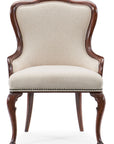 Charleston - Upholstered Arm Chair - Dark Brown