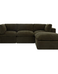 Cates - Lounge Modular Sectional - Dark Green