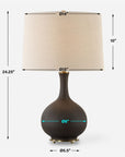 Rimini - Black Glaze Table Lamp