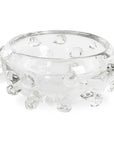 Aura - Clear Glass Bowl - White