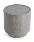 Sania - Outdoor Round Accent Table - Dark Gray