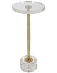Groove - Crystal Drink Table - Gold