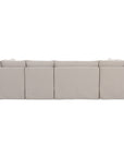 Fable - 6 Piece Slipcover Dining Banquette U-Shape - Beige