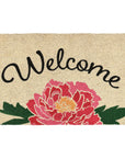 Doormats - Peony Welcome Doormat - Pink Multi / Sand