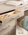 Home Office - Executive Desk - Polished Limestone