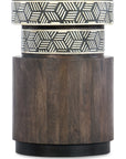 Commerce And Market - Vector Round Side Table - Dark Brown