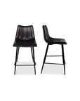 Alibi - Counter Stool (Set of 2) - Matte Black