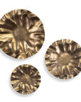 Peonia - Outdoor Wall Art (Set of 3) - Gold