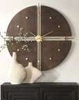 Walnut Elegance - Wall Clock
