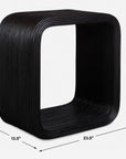 Compton - Rattan Side Table - Black
