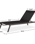 Bea - Outdoor Pool Chaise - Black