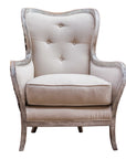 Chalina - High Back Armchair - White