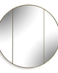 Amram - Round Mirror - Antique Brass / Gold