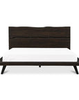 Madagascar - King Platform Bed - Dark Brown