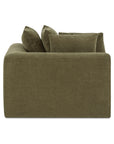 Davie - Corner Chair - Olive Green