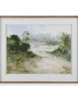 Verdant - Watercolor Landscape Print - Light Brown