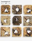 Bahati - Wood Wall Decor (Set of 9) - Natural