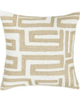 Villa Classics - Mateo 22" x 22" Pillow - Metallic Gold / Ivory